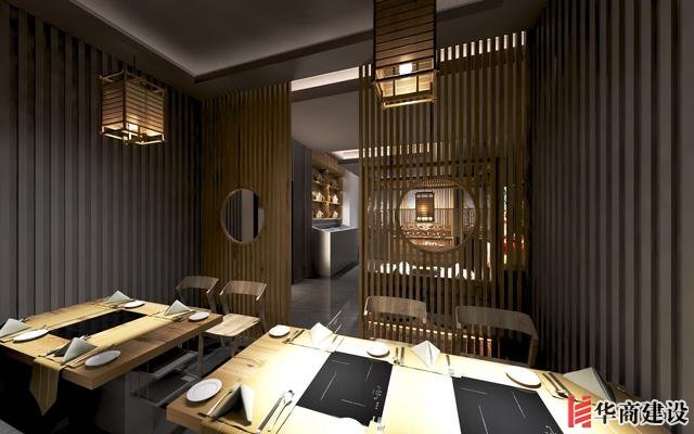 廣州170平日料店裝修，設(shè)計后實(shí)用餐位達(dá)到56位